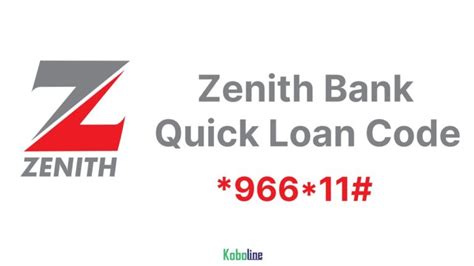 zenith bank quick loan.